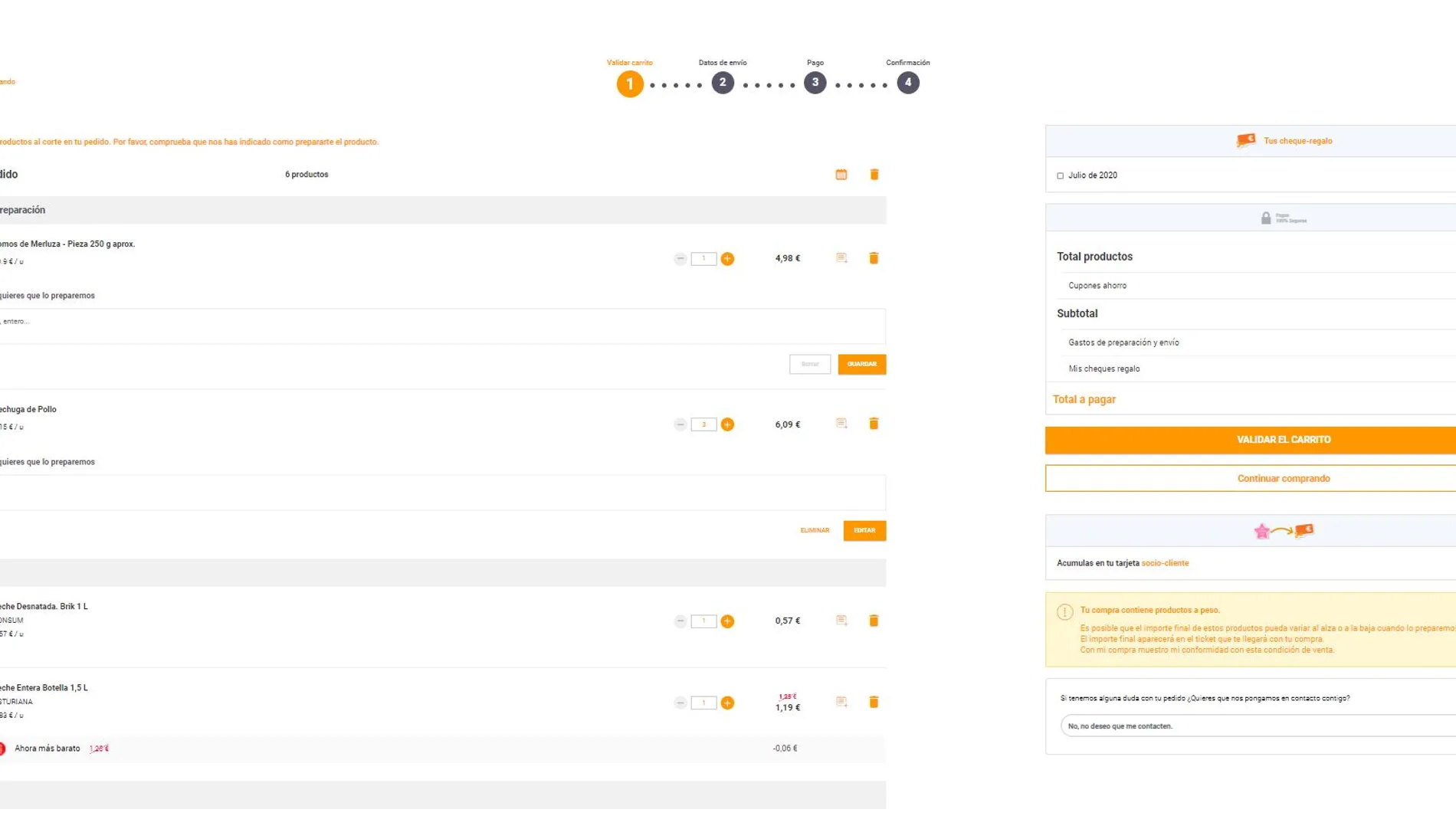La cooperativa valenciana Consum sigue ampliando sus ventas online