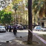 Macroperativo en el Raval contra la venta de droga, la semana pasada. EUROPA PRESS