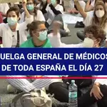 Huelga general de médicos de toda España el día 27