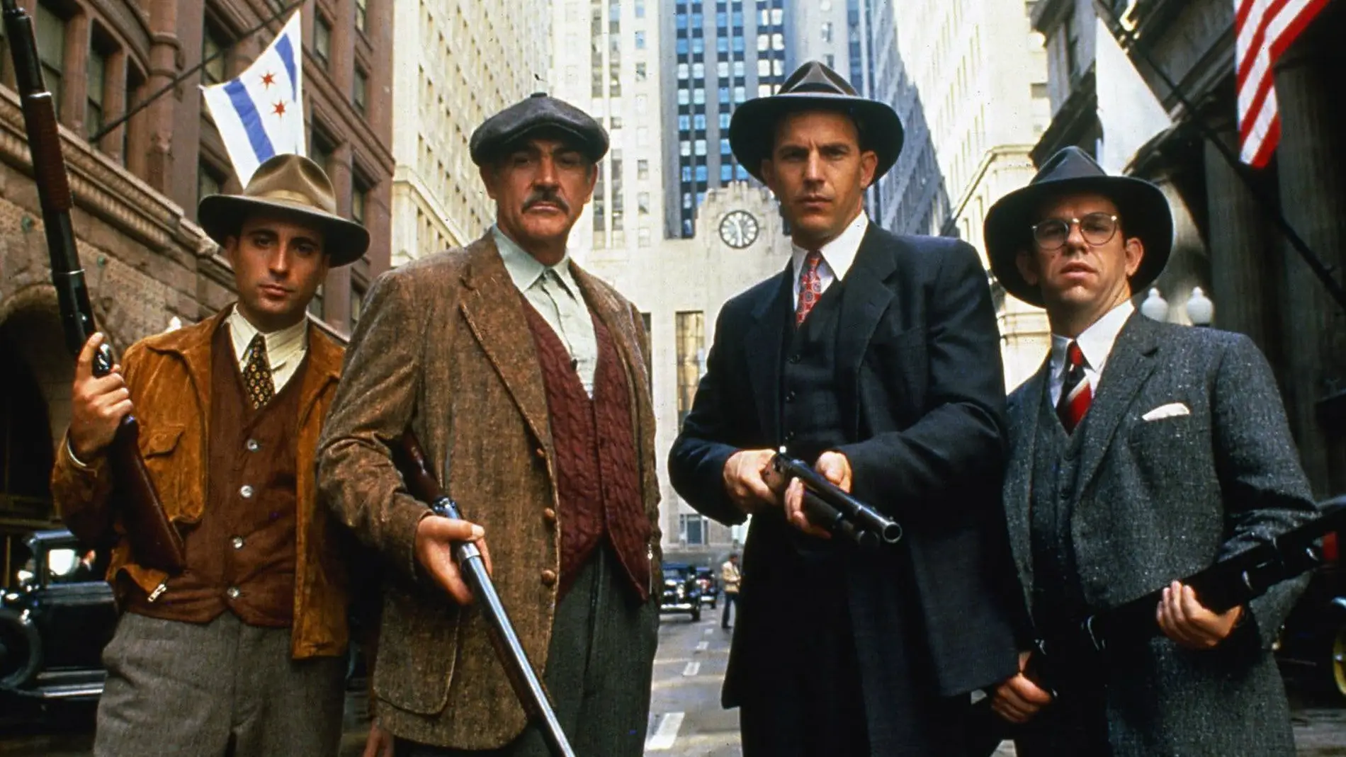 Una imagen de "Los intocables de Eliot Ness", la película de Brian de Palma basada en las memorias del agente de la ley