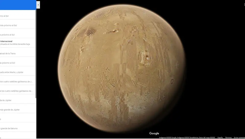 Google Maps permite explorar Marte sin salir de casa