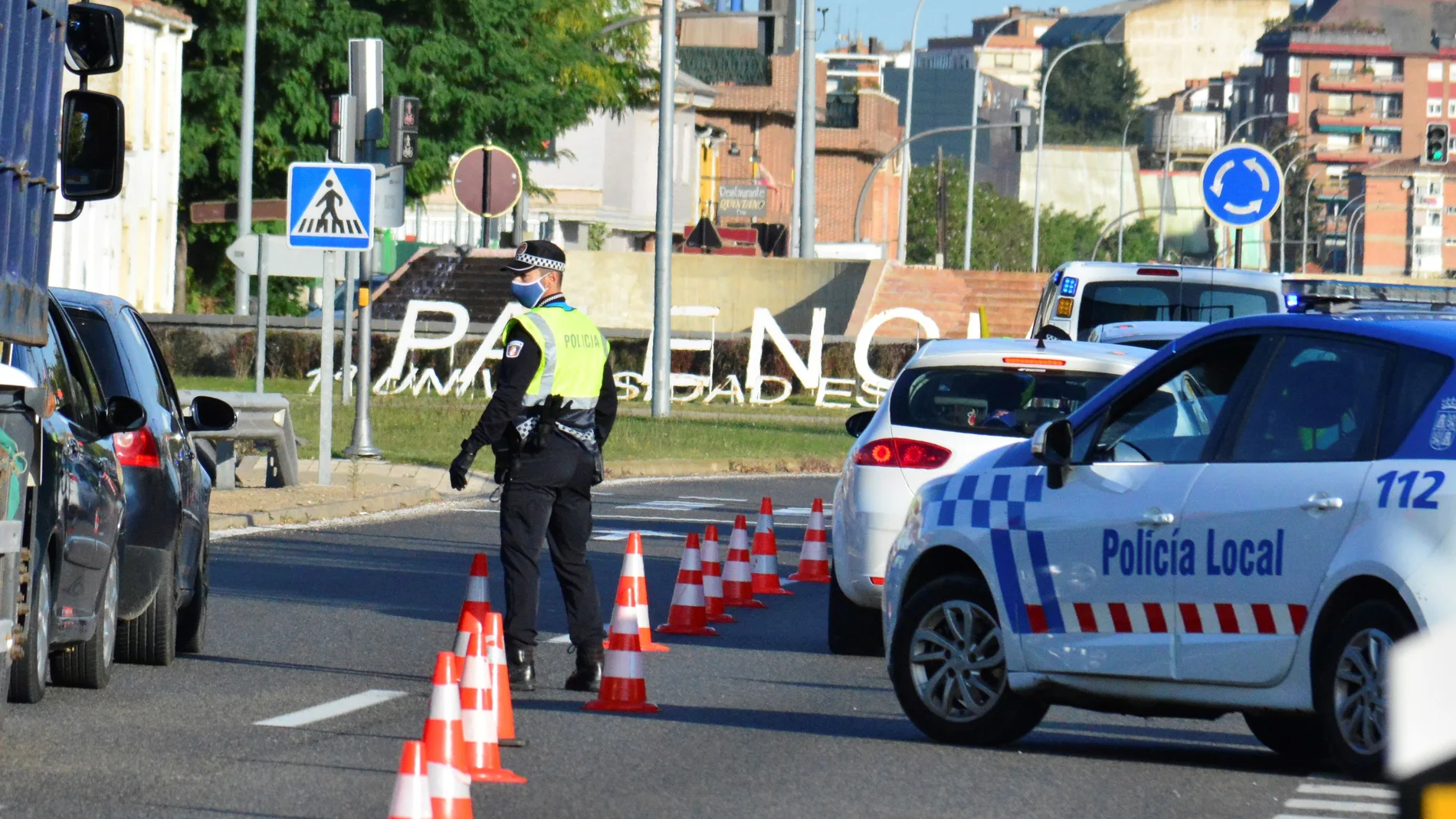 Controles de la Policía Local de Palencia