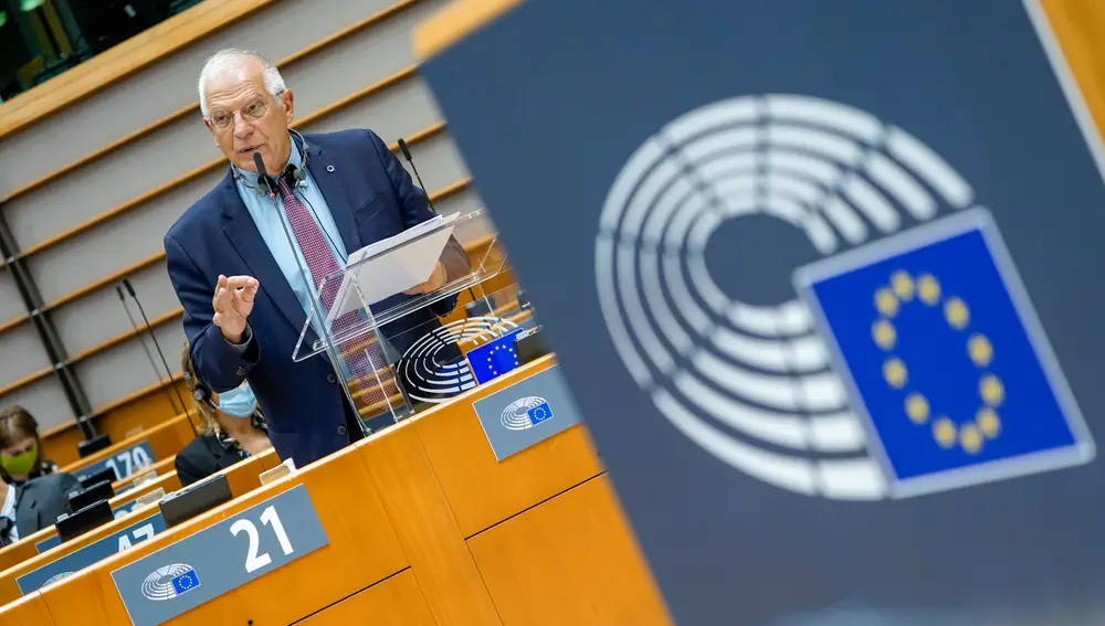 Josep Borrell, el Alto Representante de Política Exterior de la UE en una sesión en el Parlamento Europeo en 2020