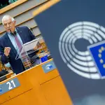 Josep Borrell, el Alto Representante de Política Exterior de la UE en una sesión en el Parlamento Europeo en 2020