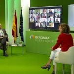 Ignacio Galán e Irene Lozano charlan con Carolina Marín en el encuentro virtual Mujer y Deporte