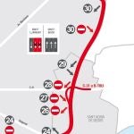 La Ronda Litoral de Barcelona sufrirá cortes por obras en el asfalto este fin de semana. ÀREA METROPOLITANA DE BARCELONA