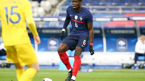 Paul Pogba, en el amistoso entre Francia y Ucrania en Saint Denis