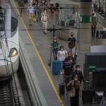 Llegada de un tren Alvia procedente de Zamora a Madrid antes de la pandemia