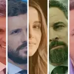 Así son Sánchez, Casado, Arrimadas, Abascal e Iglesias en sus redes sociales