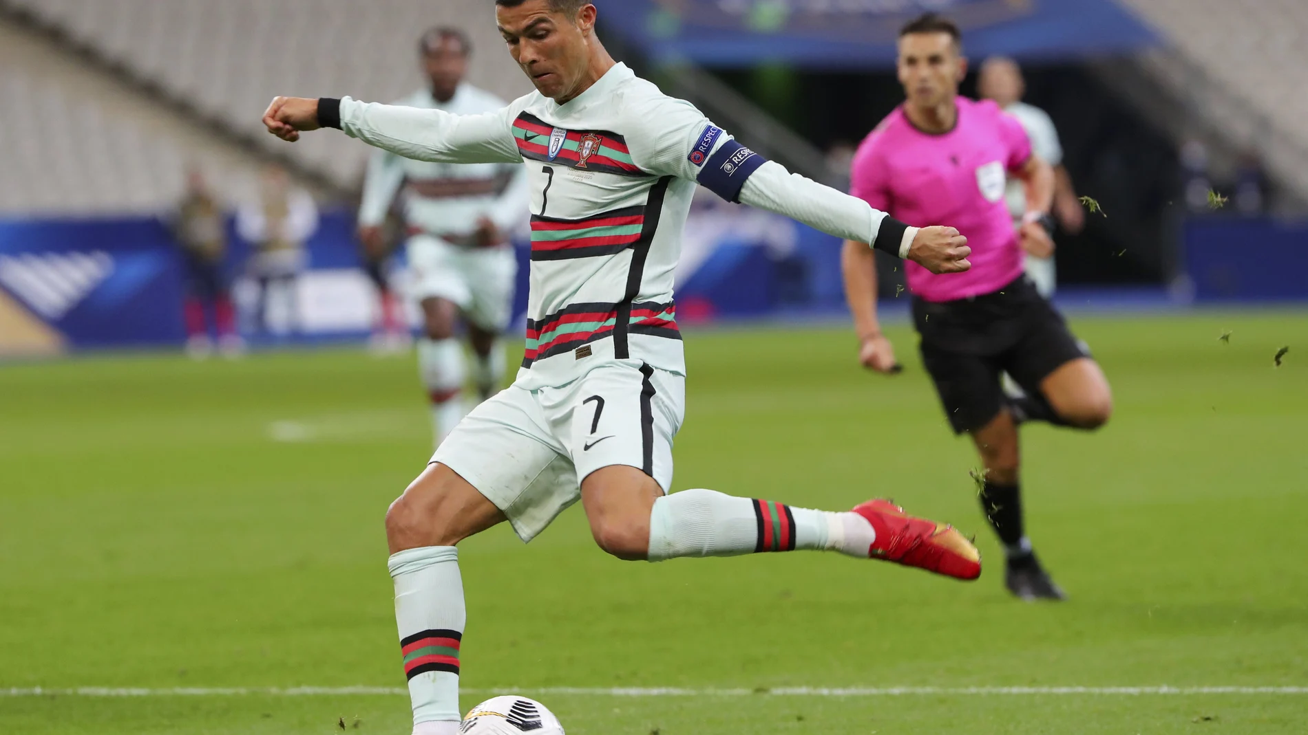 Cristiano Ronaldo, en el partido de su selección contra Francia