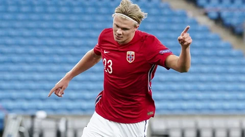 Erling Braut Haaland es delantero de moda en Europa, con sólo 20 años