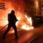 Imagen de archivo de Bomberos de Alicante en la extinción de un incendio