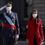 El Rey Felipe VI, con Doña Letizia en el Día de la Hispanidad