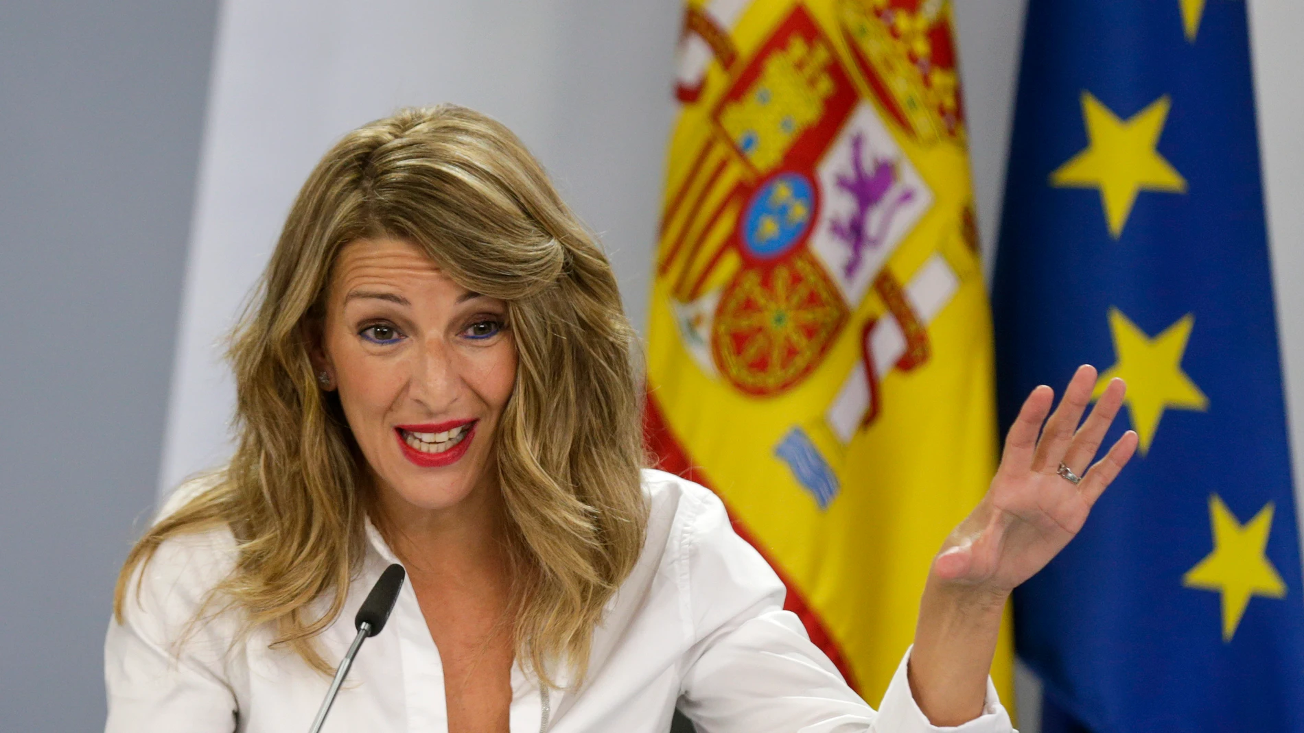 La ministra de Trabajo, Yolanda Díaz