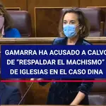 Gamarra ha acusado a Calvo de "respaldar el machismo" de Iglesias en el caso Dina