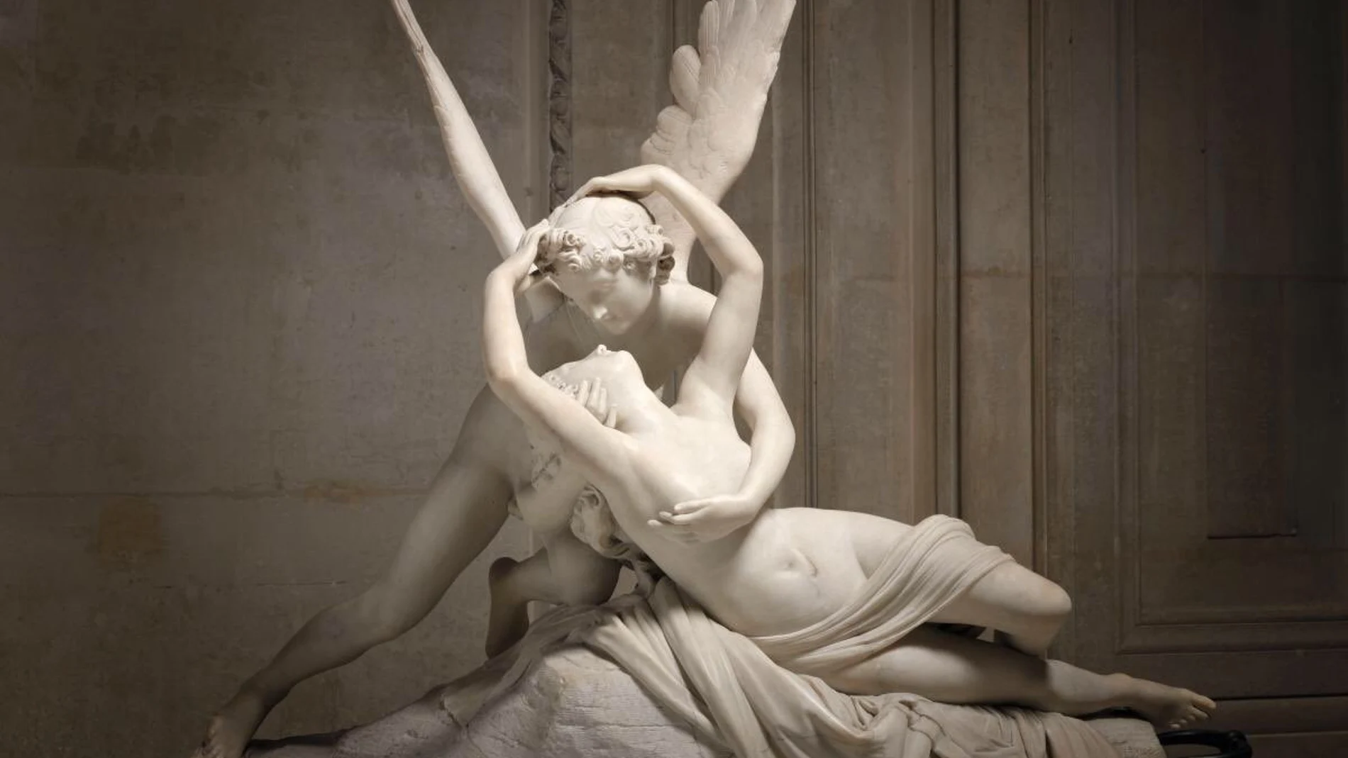 "Psique reanimada por el beso del amor", obra de Antonio Canova