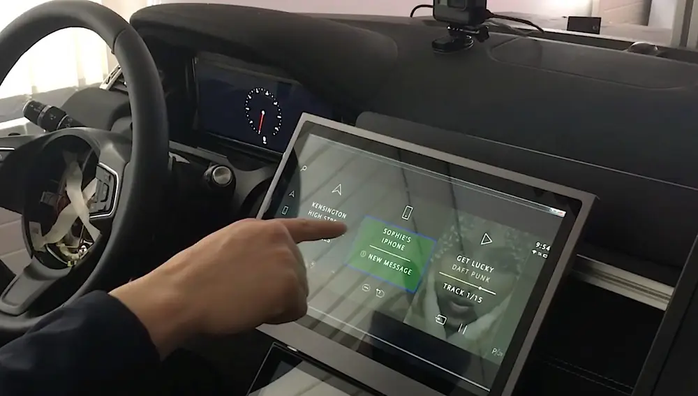 Jaguar Land Rover Predictive Touch Screen