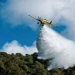 Los medios aéreos están intentando controlar el fuego.