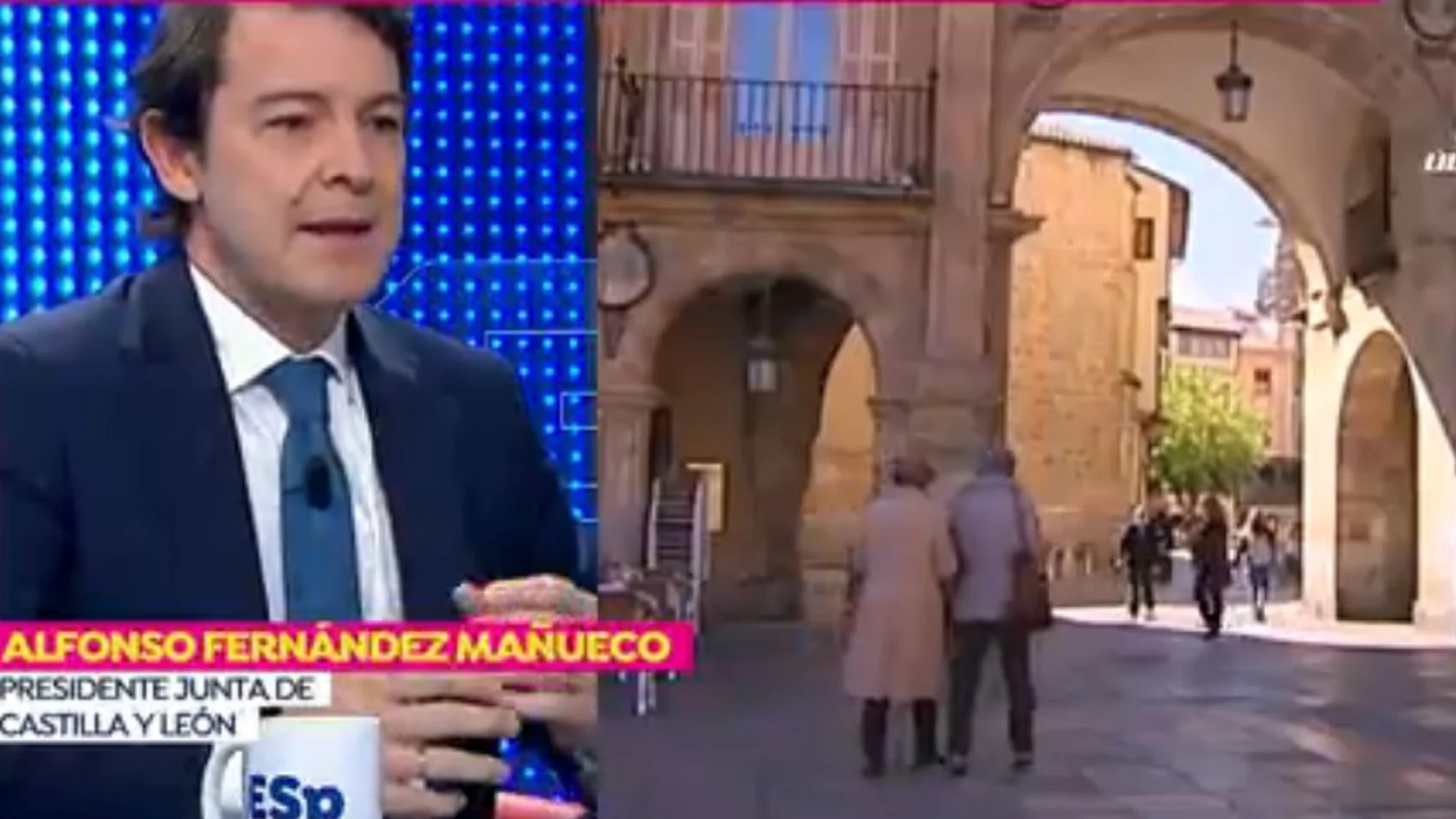 El presidente de Castilla y León, Alfonso Fernández Mañueco, en el programa "Espejo Público" de Antena 3