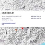 Localización del terremoto de magnitud 4,1 con epicentro en Ubrique (Cádiz)