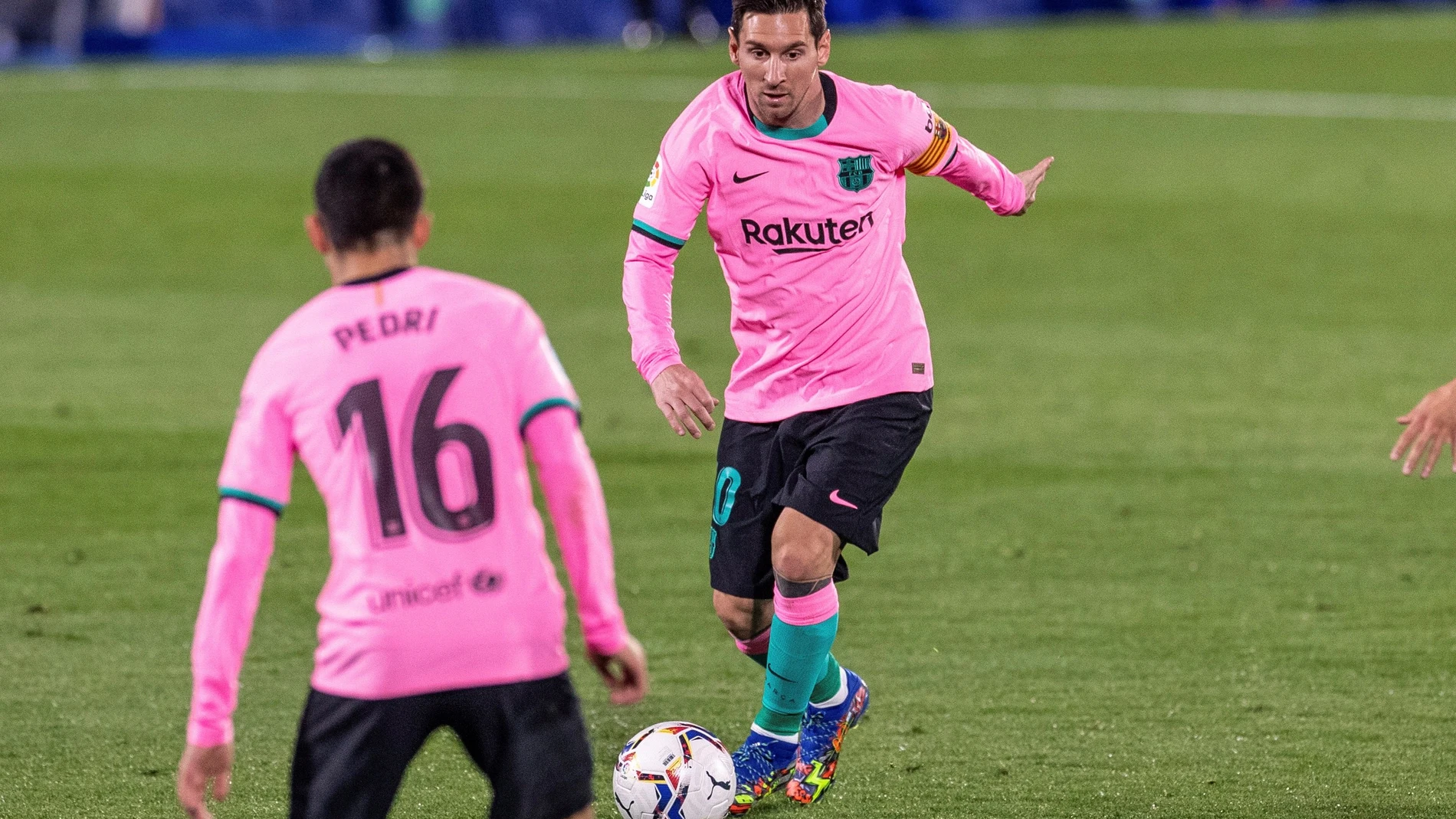 El delantero argentino del Barcelona Leo Messi