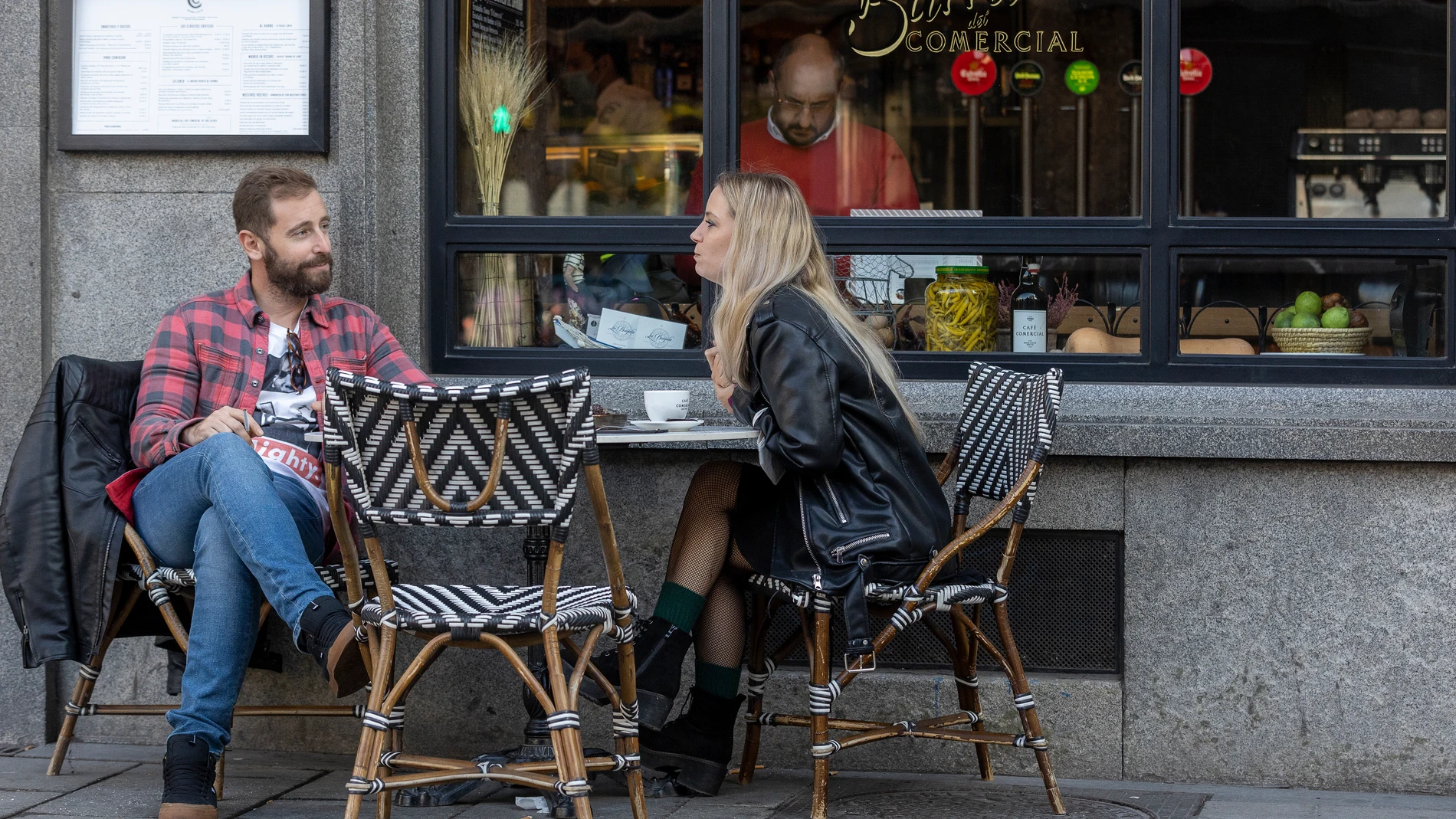 Terraza de invierno del Café Comercial, en la Glorieta de Bilbao