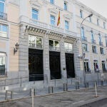 Fachada del edificio del Consejo General del Poder Judicial (CGPJ), en Madrid