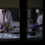 Paciente ingresado en el Hospital La Paz de Madrid.
