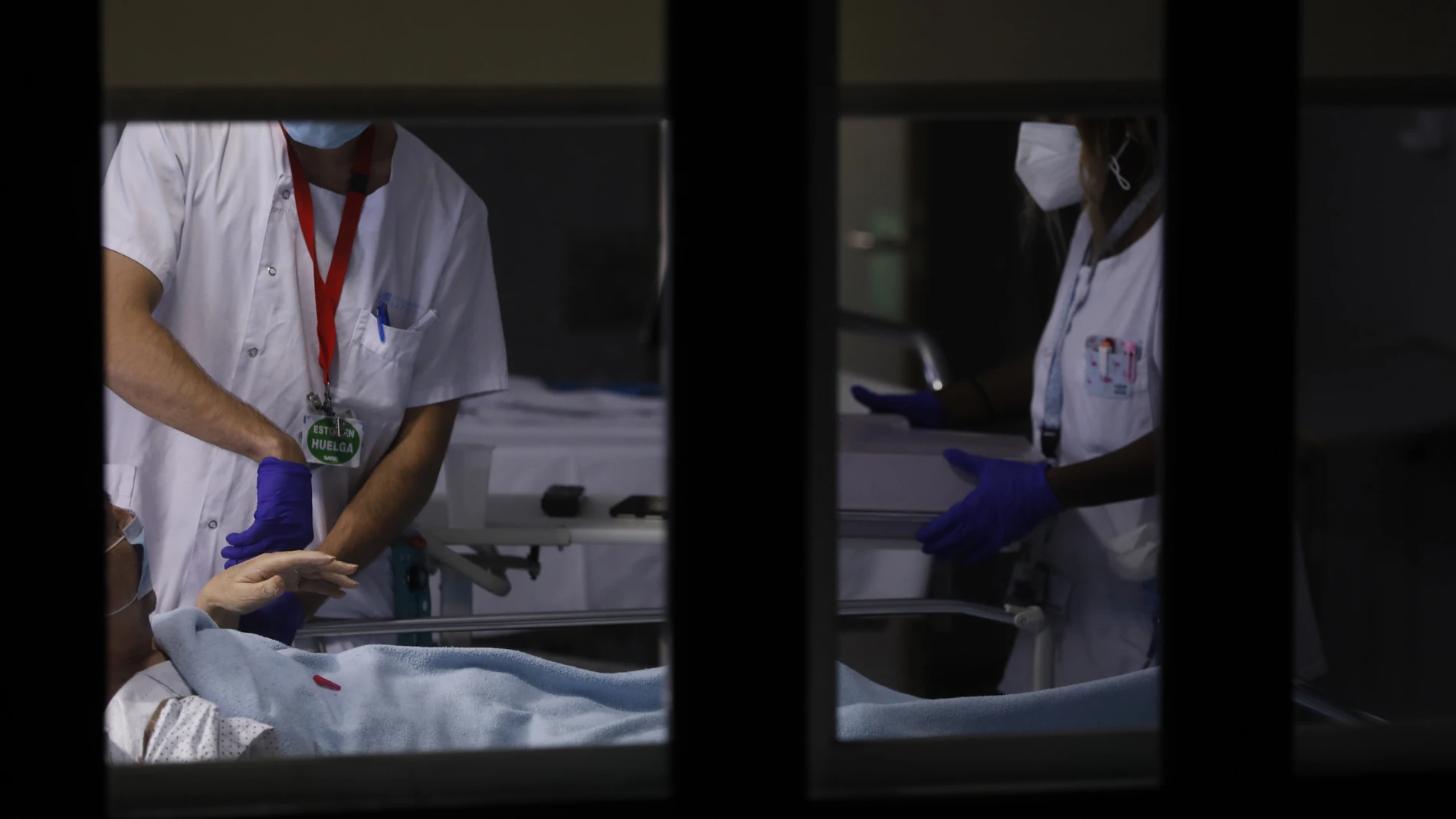 Paciente ingresado en el Hospital La Paz de Madrid.