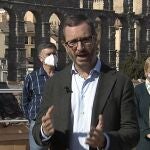 Javier Maroto junto a miembros de la dirección provincial del PP, en Segovia.PP18/10/2020