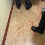 Restos de sangre tras una pelea en el antiguo albergue Richard Schirrmann