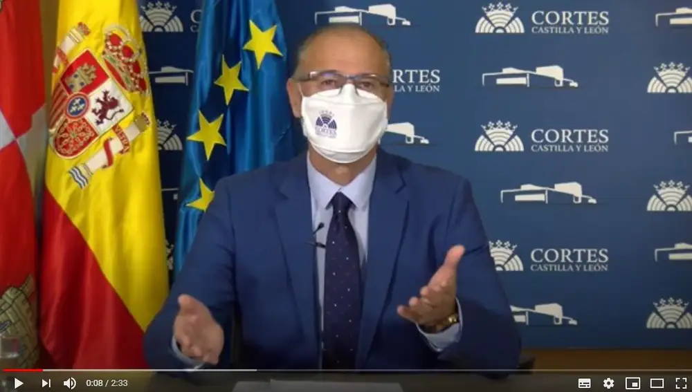 El presidente de las Cortes de Castilla y León, Luis Fuente, inaugura la jornada