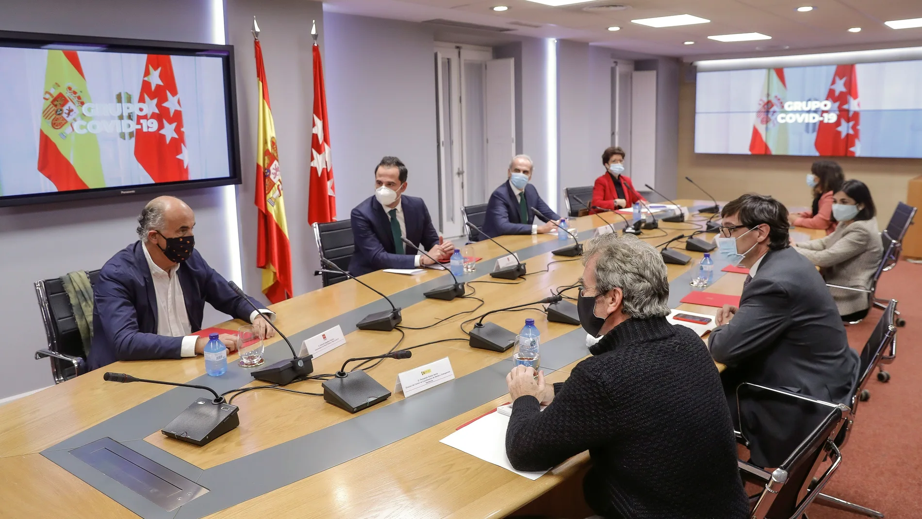 Reunión del grupo de seguimiento COVID-19 para analizar la evolución epidemiológica en la Comunidad de Madrid.