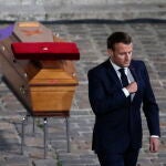 El presidente Macron, en el funeral por el profesor asesinado EFE/EPA/Francois Mori / POOL MAXPPP OUT