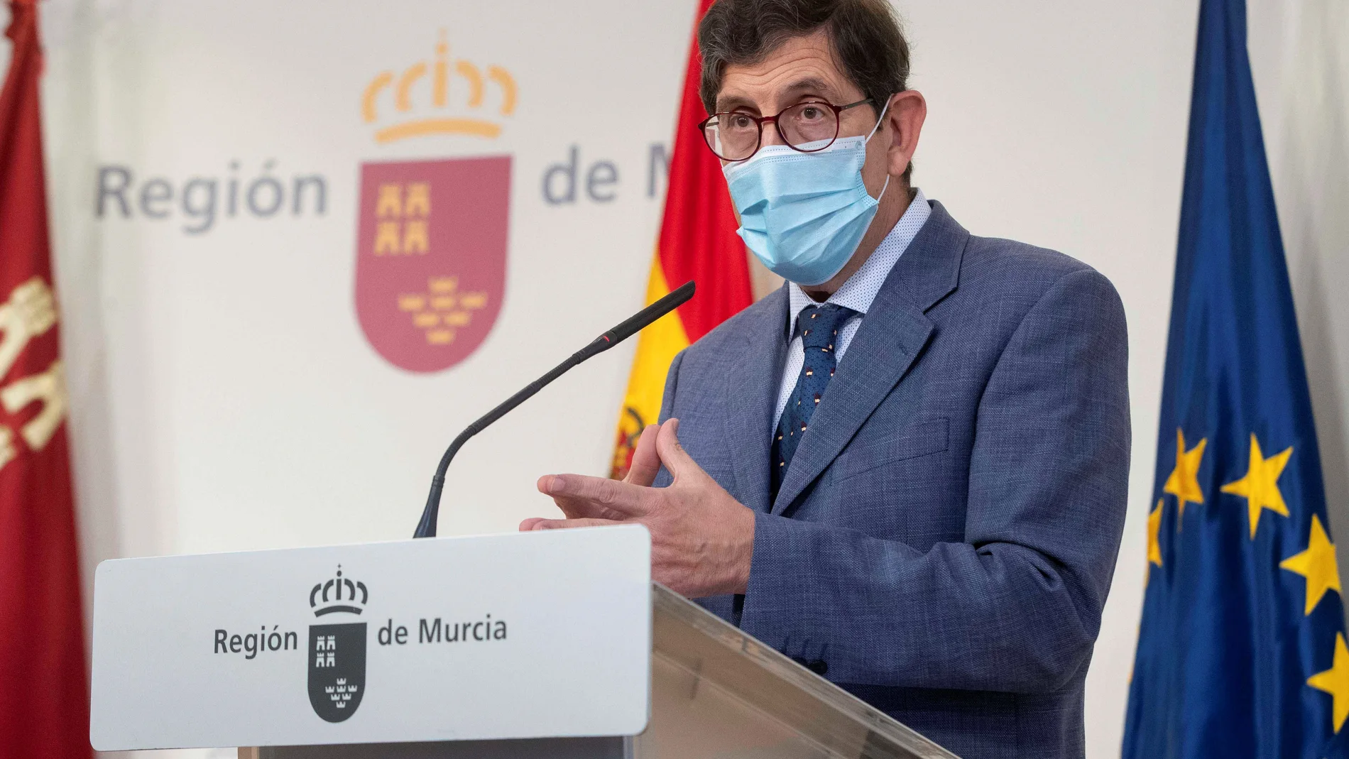 El consejero de salud de la Comunidad de Murcia Manuel Villegas