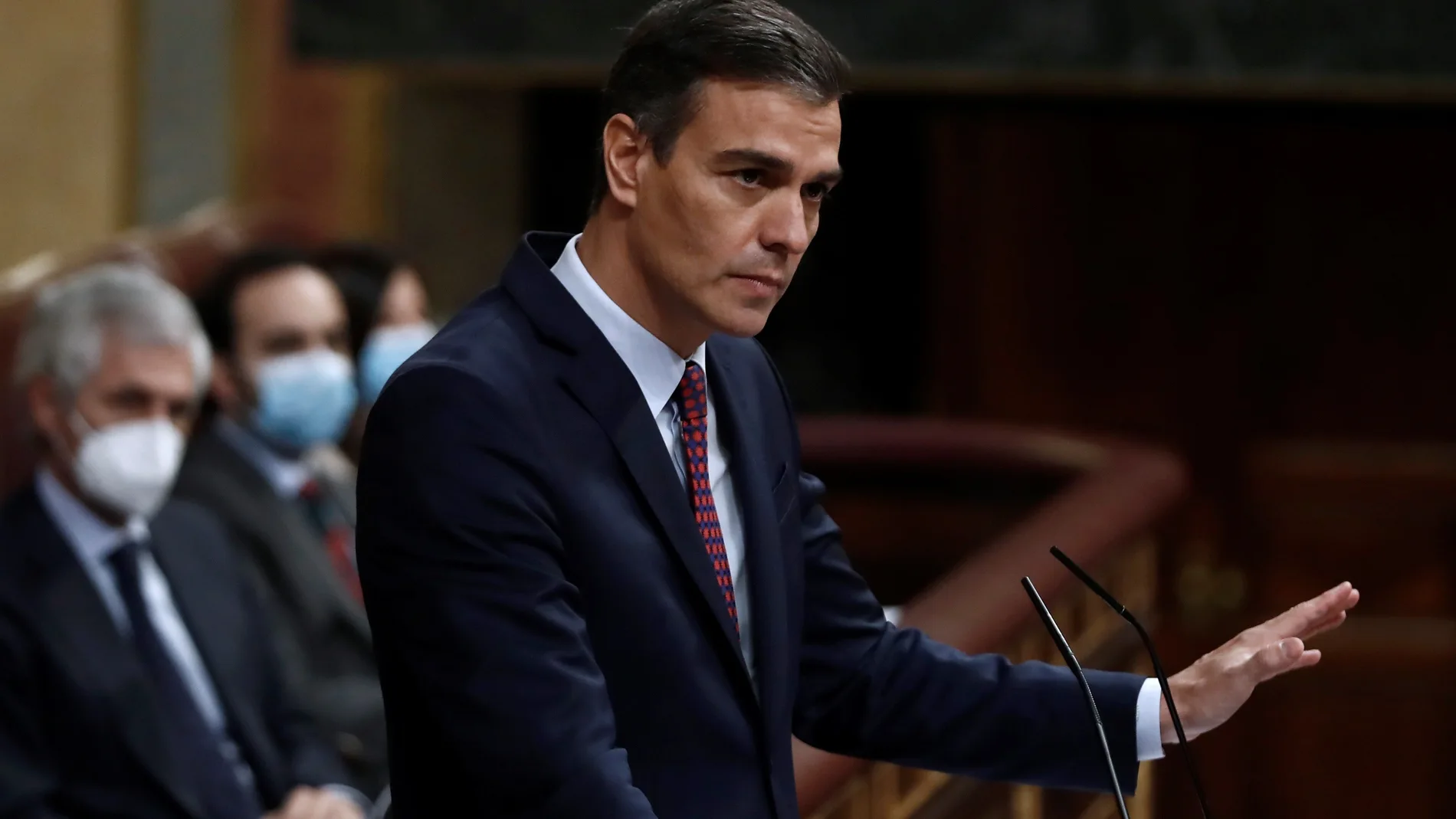 El presidente del Gobierno, Pedro Sánchez, anunció el jueves en el Congreso la paralización de la reforma para la renovación del CGPJ