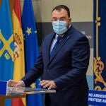 El presidente del Principado de Asturias, Adrián Barbón