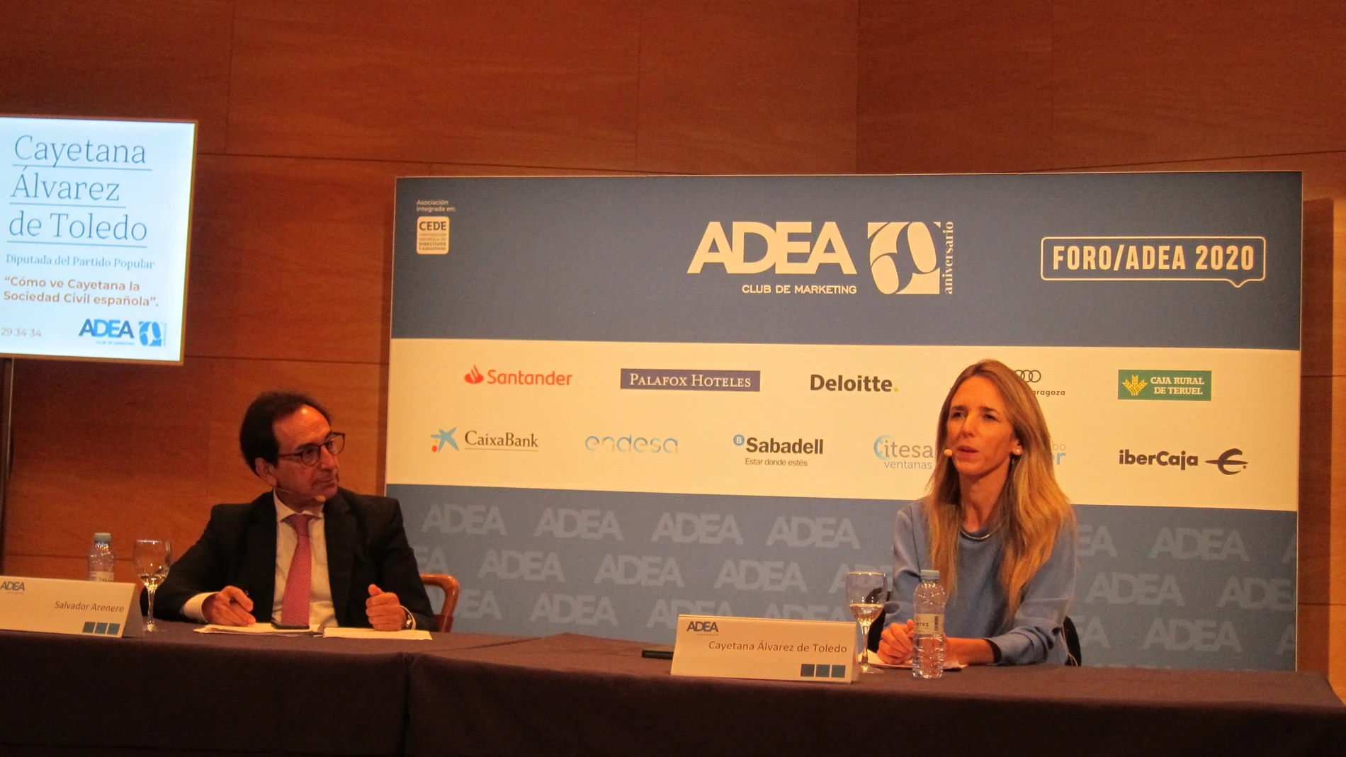 La diputada del PP en el Congreso Cayetana Álvarez de Toledo participa en el Foro ADEA, en Zaragoza, organizado por la Asociación de Directivos y Ejecutivos de Aragón.EUROPA PRESS23/10/2020