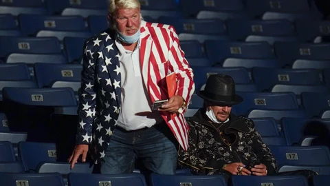 John Daly y Kid Rock, testigos del debate entre Joe Biden y Donald Trump.