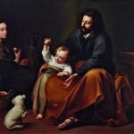«Sagrada Familia del pajarito», de Isabel II, que se dedicó a la pintura. Demostró sus capacidades pictóricas en esta obra, ejecutada en 1848. Es una copia de un original de Bartolomé Murillo.