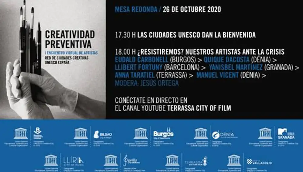 Programa del I Encuentro de creadores de ciudades artistas de Burgos