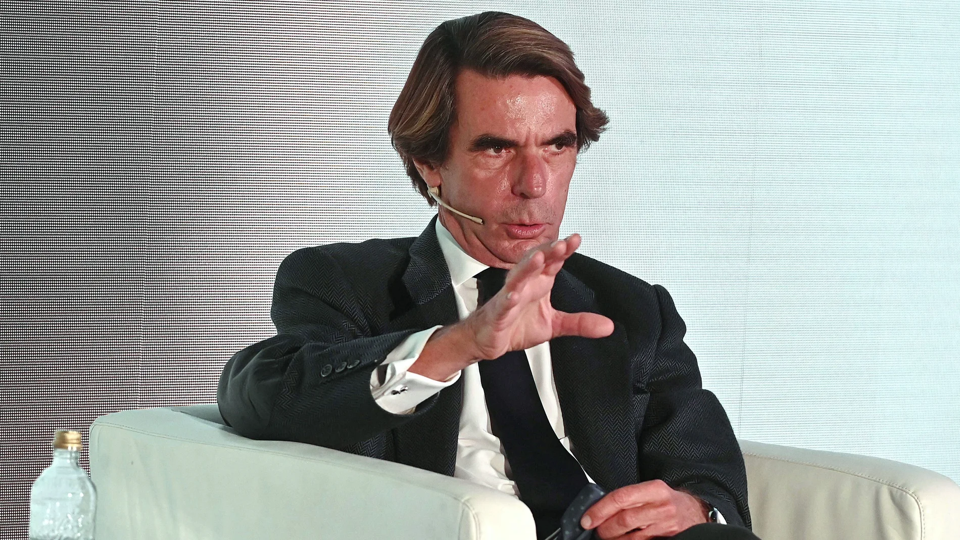 El expresidente del Gobierno José María Aznar, durante su intervención en el I Foro Económico Internacional Expansión