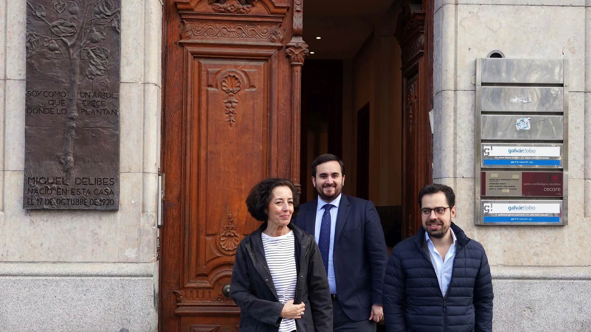 Los diputados del PP de Valladolid José Ángel Alonso y Eduardo Carazo y la senadora Mercedes Cantalapiedra