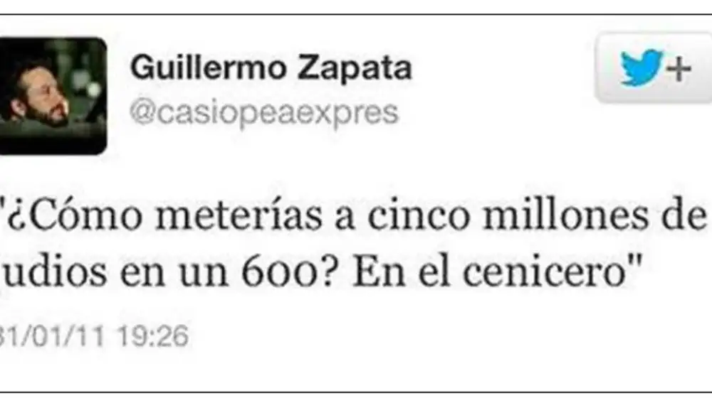 Tuit Guillermo Zapata