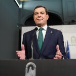 El presidente de la Junta de Andalucía, Juanma Moreno