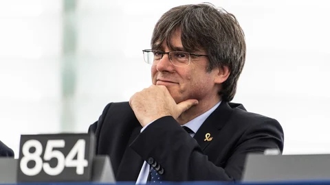 Carles Puigdemont en el Parlamento europeo