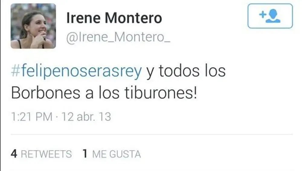 Tuit Irene Montero