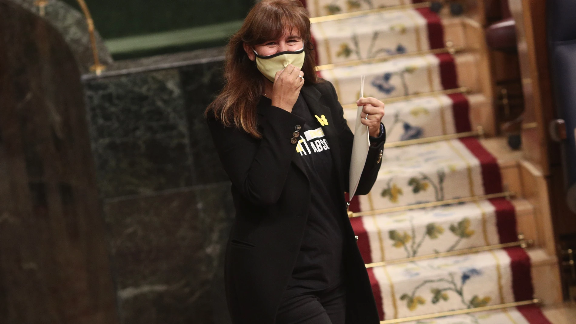 La portavoz de JxCat en el Congreso, Laura Borràs, durante una sesión plenaria en el Congreso de los Diputados, en Madrid, (España), a 28 de octubre de 2020. Esta intervención se produce tras una sesión de control al Gobierno donde han respondido, entre otras cuestiones, a lo relativo al estado de alarma declarado por la crisis sanitaria del Covid-19 y a las dudas suscitadas por su prórroga.28 OCTUBRE 2020;SESION DE CONTROL;CONGRESO DE LOS DIPUTADOS;ESTADO DE ALARMAEUROPA PRESS/E. Parra. POOL28/10/2020