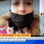 Enfrentamiento entre Susanna Griso y la joven que dice salir de fiesta sin mascarilla: "Tu opinión es demencial"