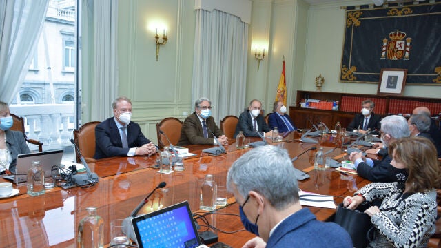 El Pleno del CGPJ, en la sesión en la que abordó en 2020 la reforma que cercenó sus atribuciones para hacer nombramientos con el mandato agotado